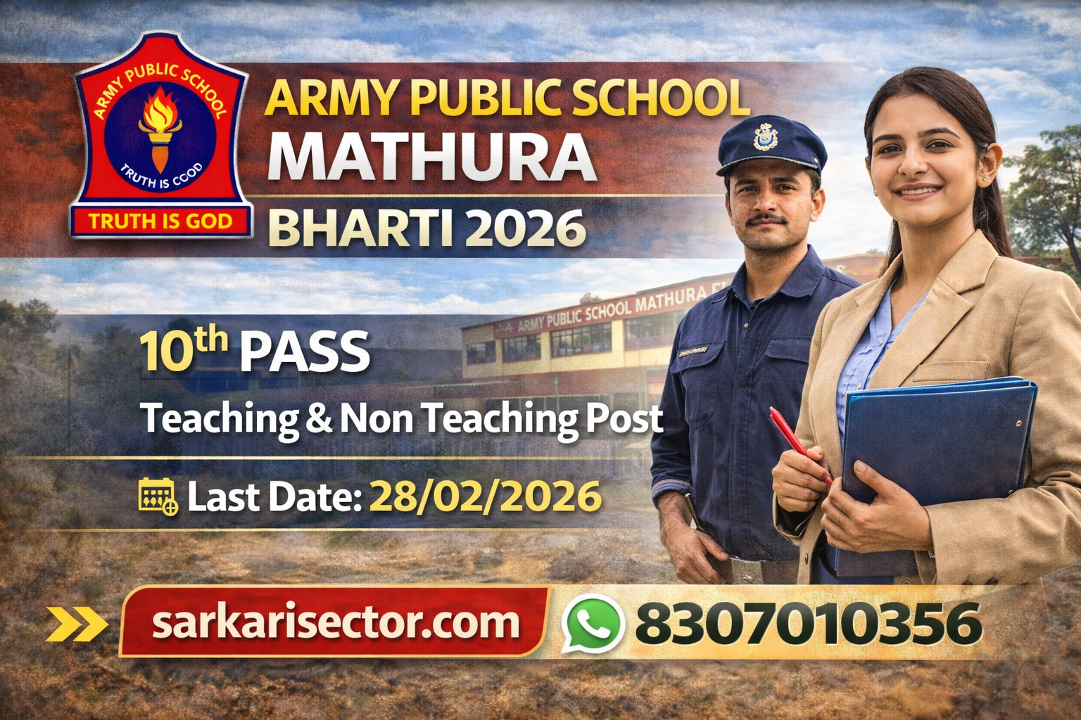Army Public School Mathura Cantt Recruitment 2026
